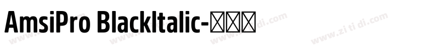 AmsiPro Blackltalic字体转换